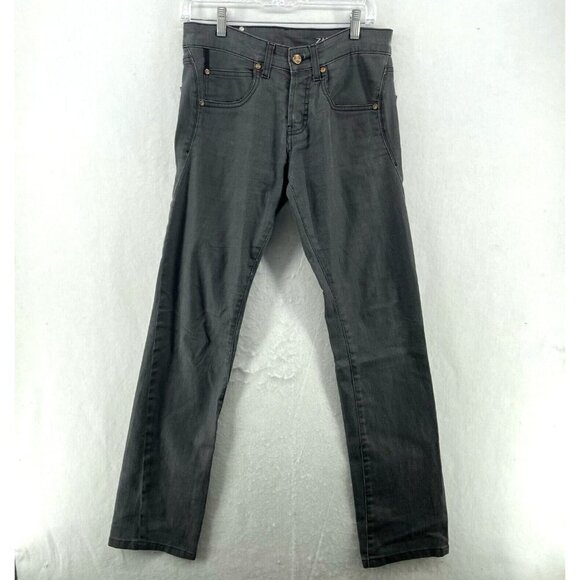 Zara Man Jeans Men's Sz 30x32 Gray Skinny Low-Rise Stretch Pockets Denim - Picture 1 of 13